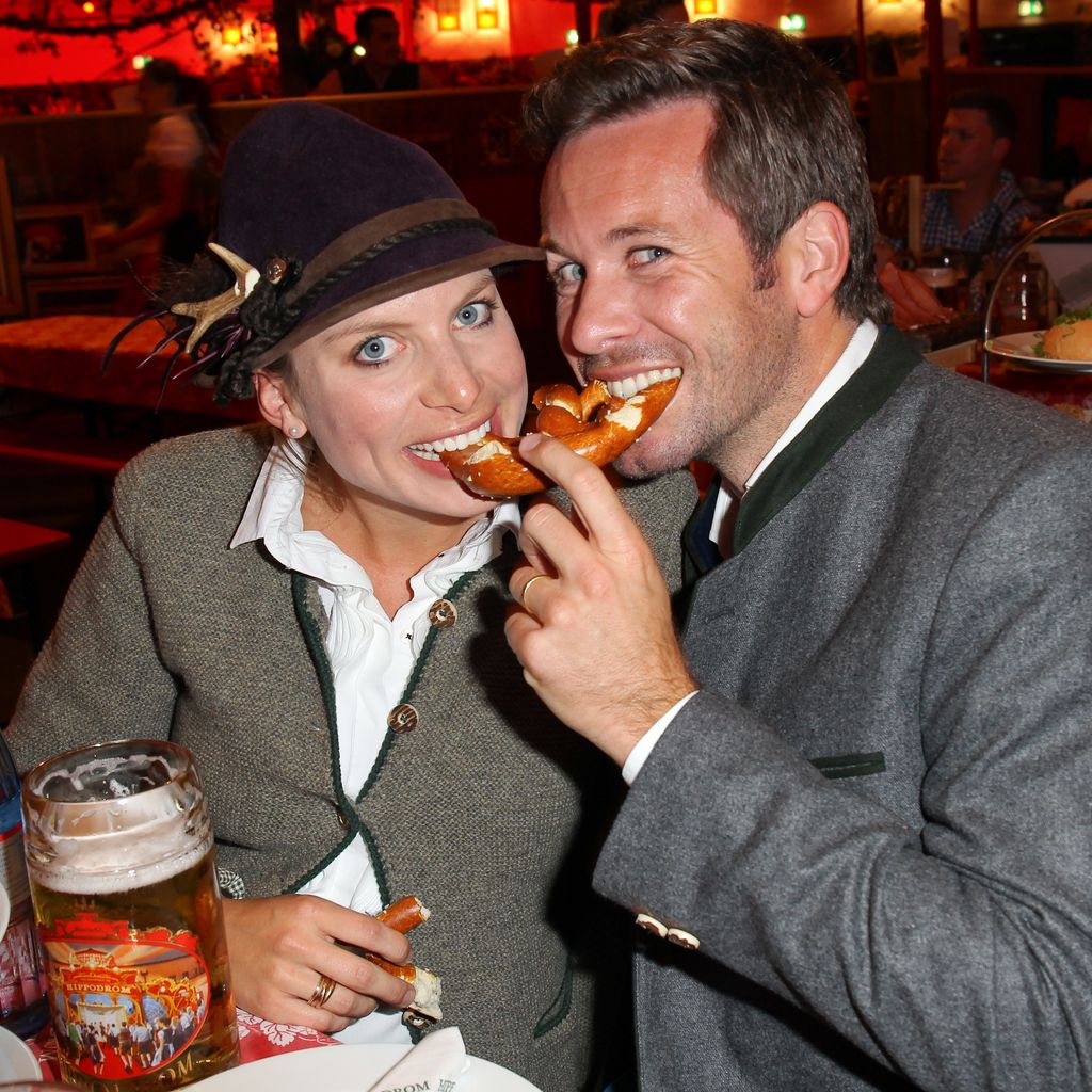Jan Hartmann und Frau Julia auf dem Oktoberfest 2015