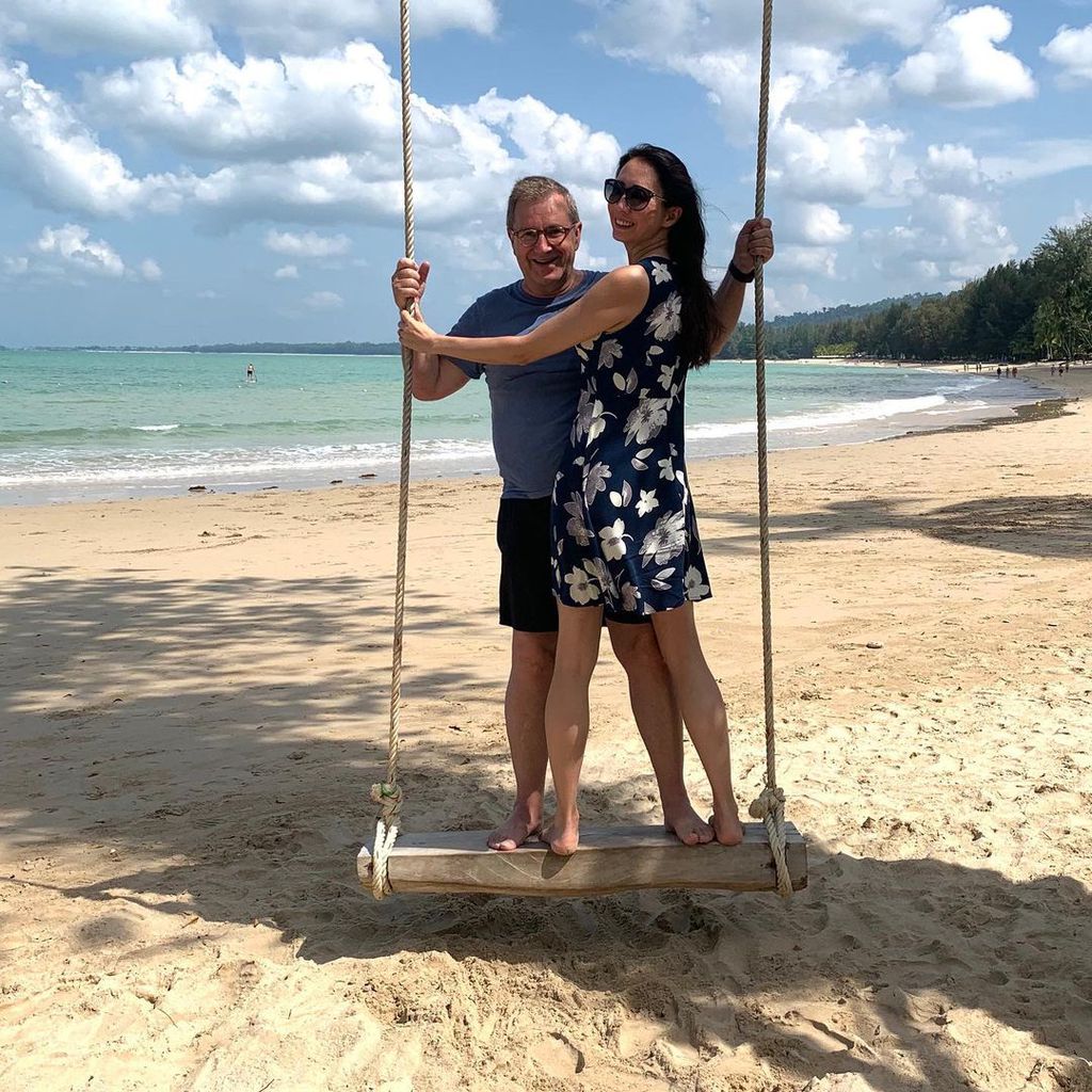 Jan Hofer mit seiner Frau Phong Lan
