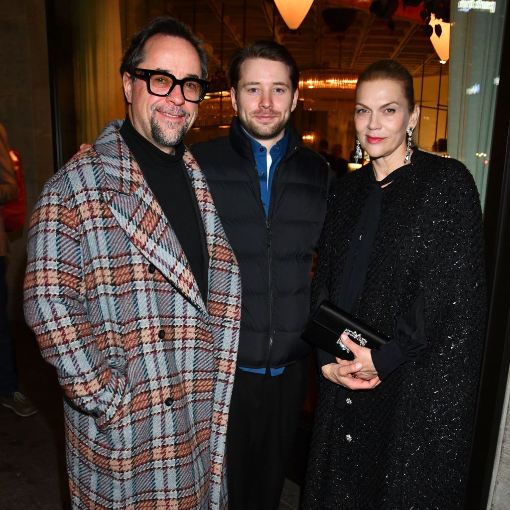 Jan Josef Liefers, Leo Kramer und Anna Loos bei einer Berlinale-Party im Soho House