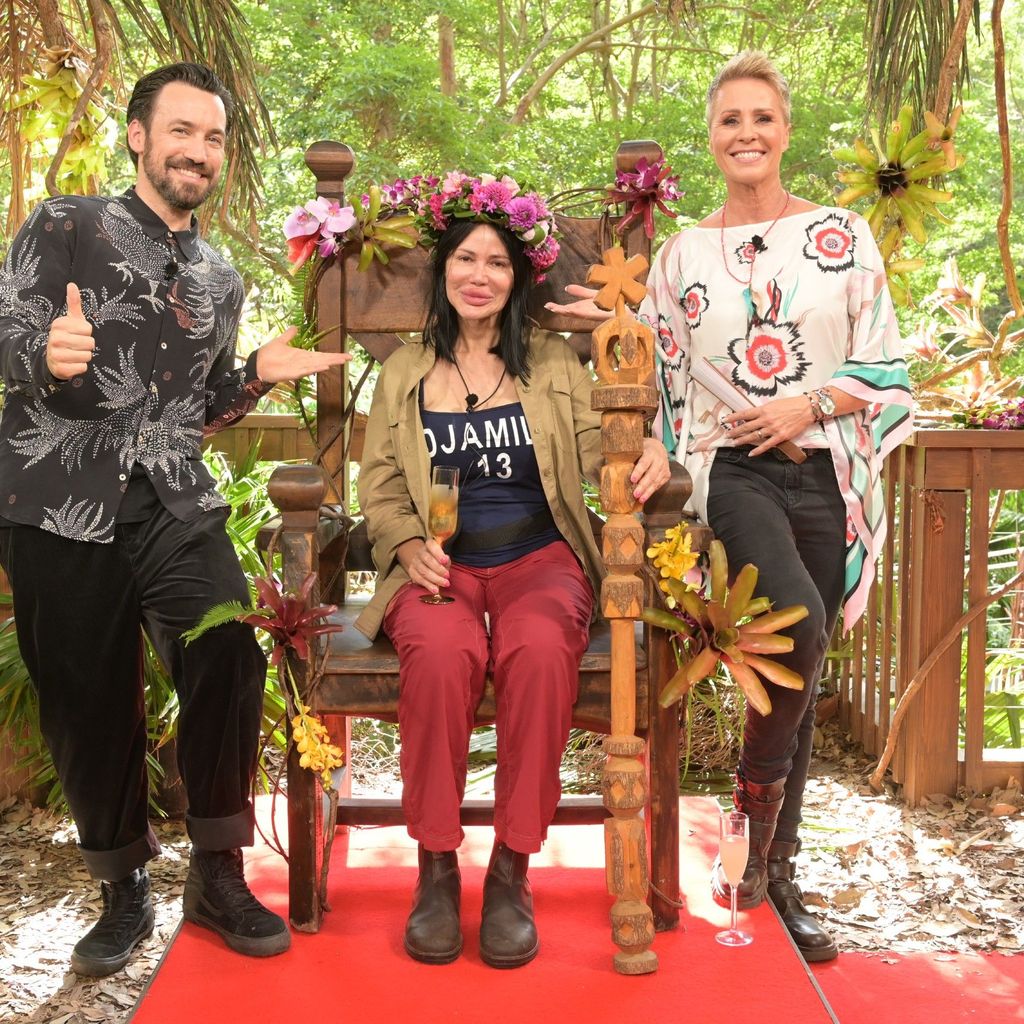 Jan Köppen, Dschungelkönigin Djamila Rowe und Sonja Zietlow