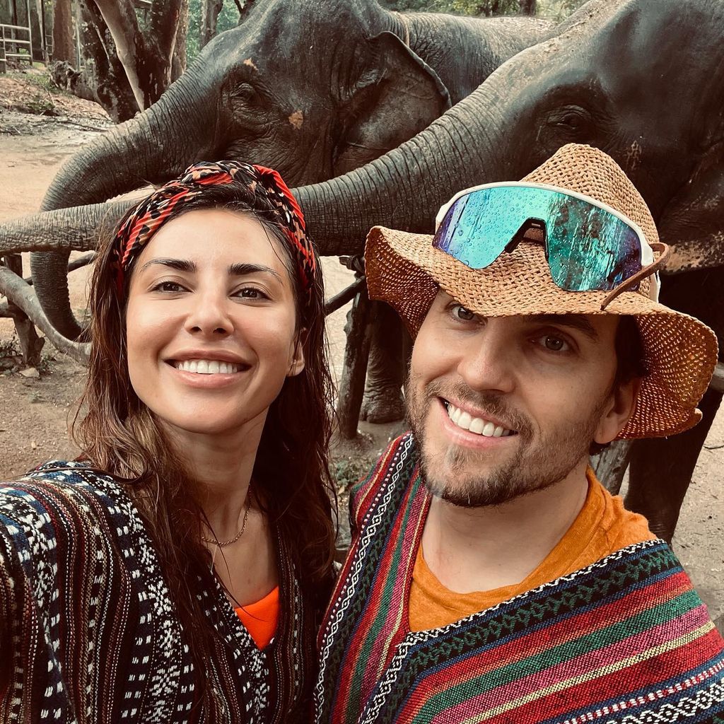 Jana Azizi und Johann Ackermann im März 2023 in Thailand