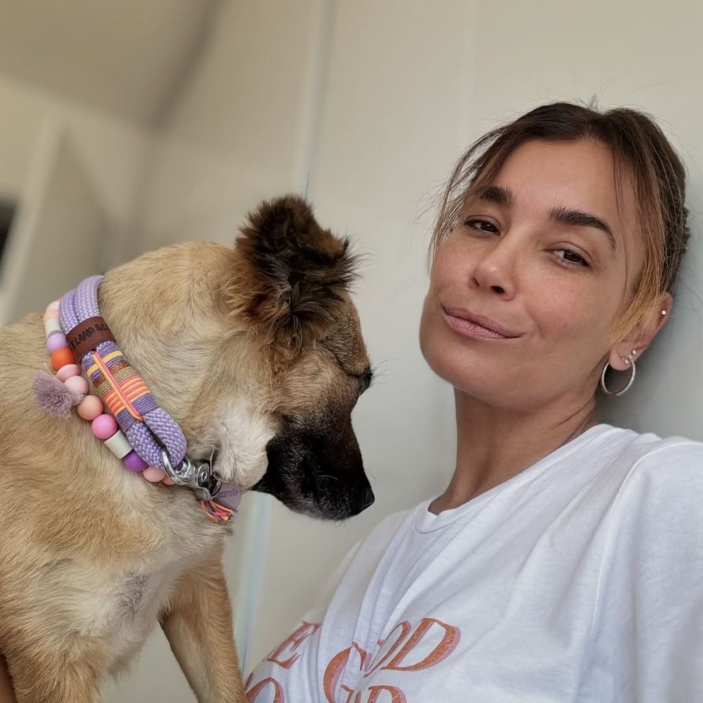 Jana Ina Zarrella mit Hund Cici