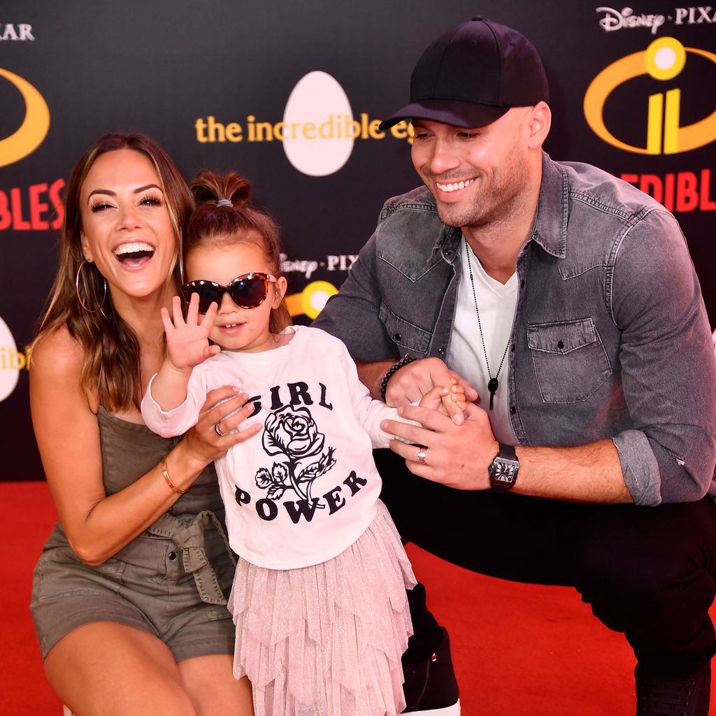 Jana Kramer, Jolie Rae Caussin und Mike Caussin bei der Premiere von "Incredibles 2"