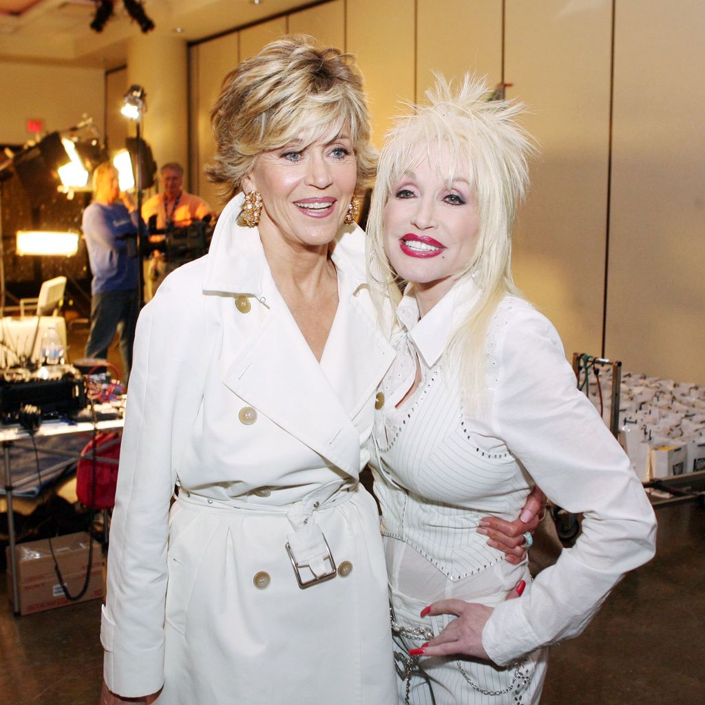 Jane Fonda und Dolly Parton bei der "9 to 5"-DVD-Jubiläumsparty in Los Angeles, 30. März 2006