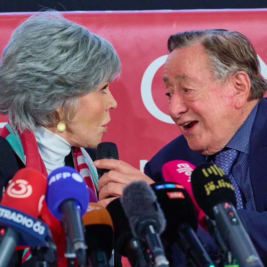 Jane Fonda und Richard Lugner, Februar 2023