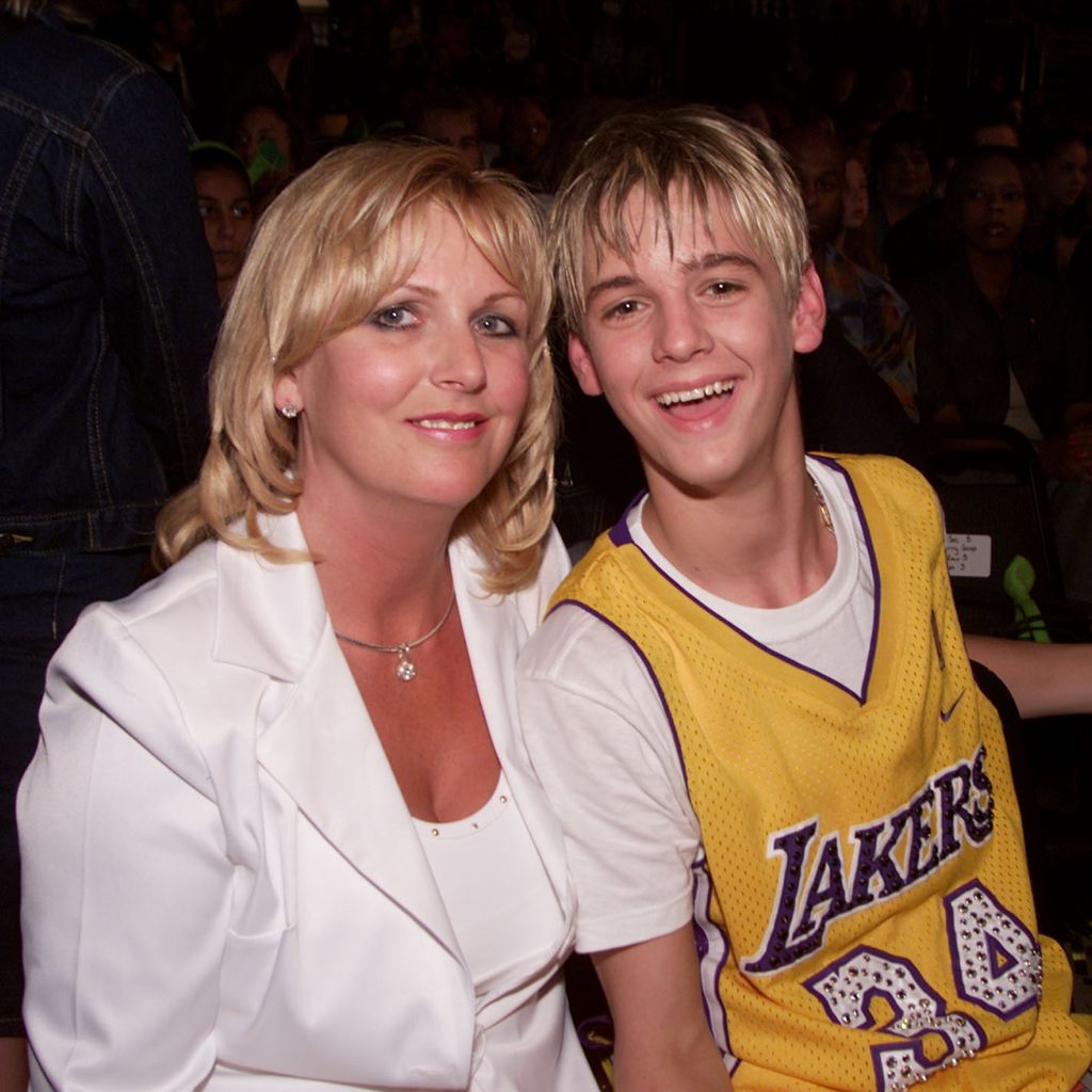 Jane und Aaron Carter, April 2001