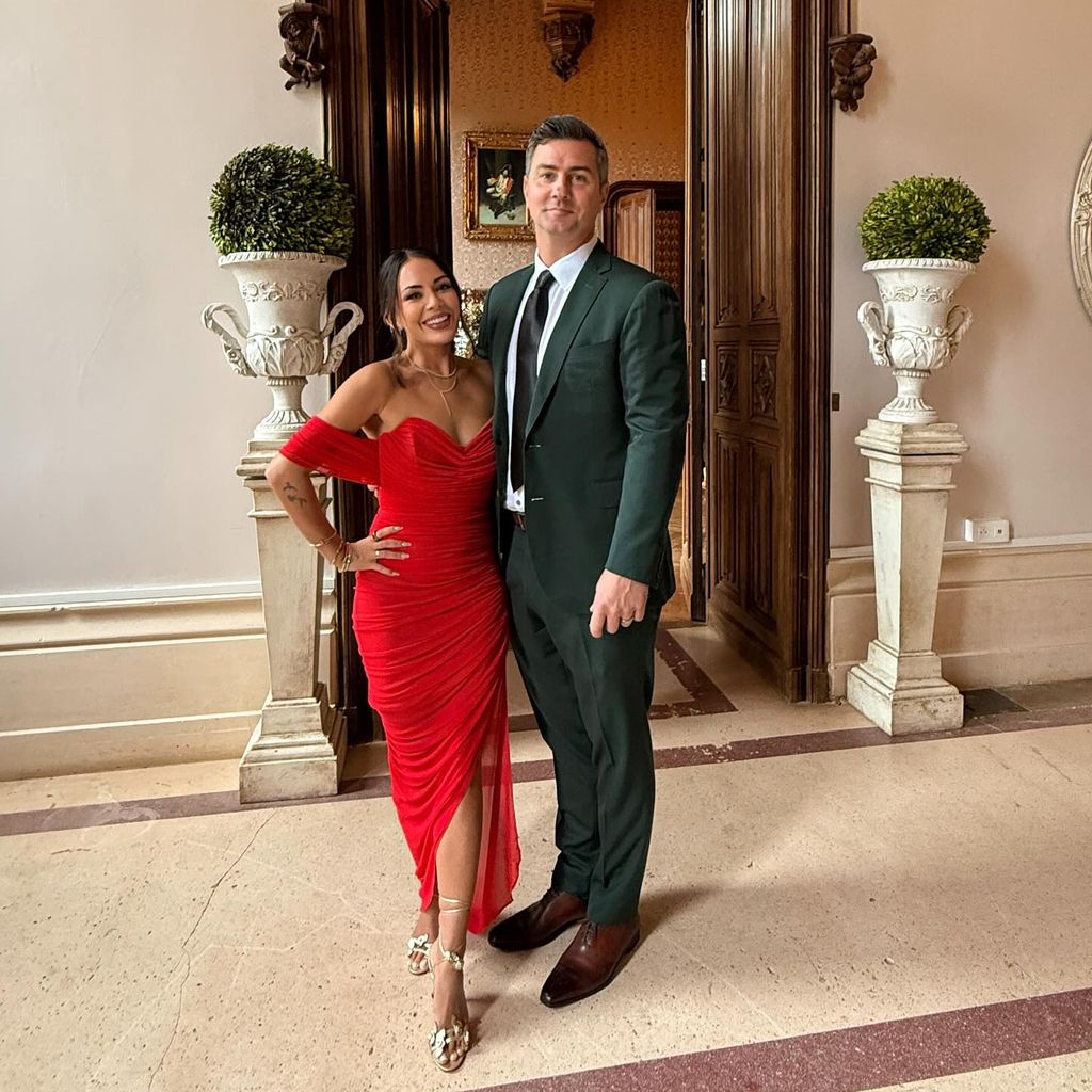 Janel Parrish und Chris Long an ihrem siebten Hochzeitstag, 2025
