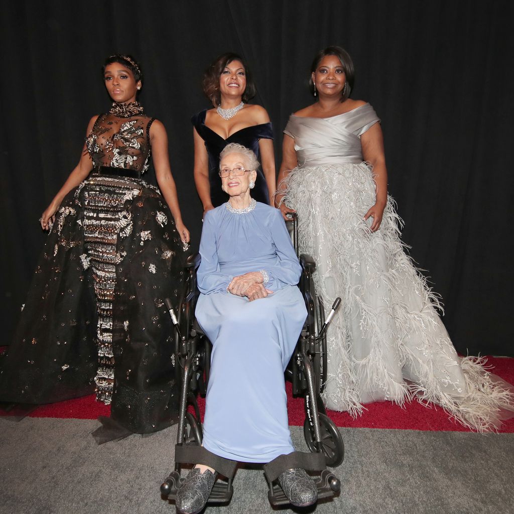 Janelle Monae, Katherine Johnson, Taraji P. Henson und Octavia Spencer bei den Oscars in L.A. 2017