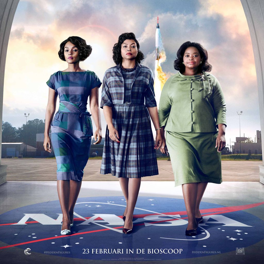 Janelle Monaes, Taraji P. Hensons und Octavia Spencers auf dem "Hidden Figures"-Filmplakat