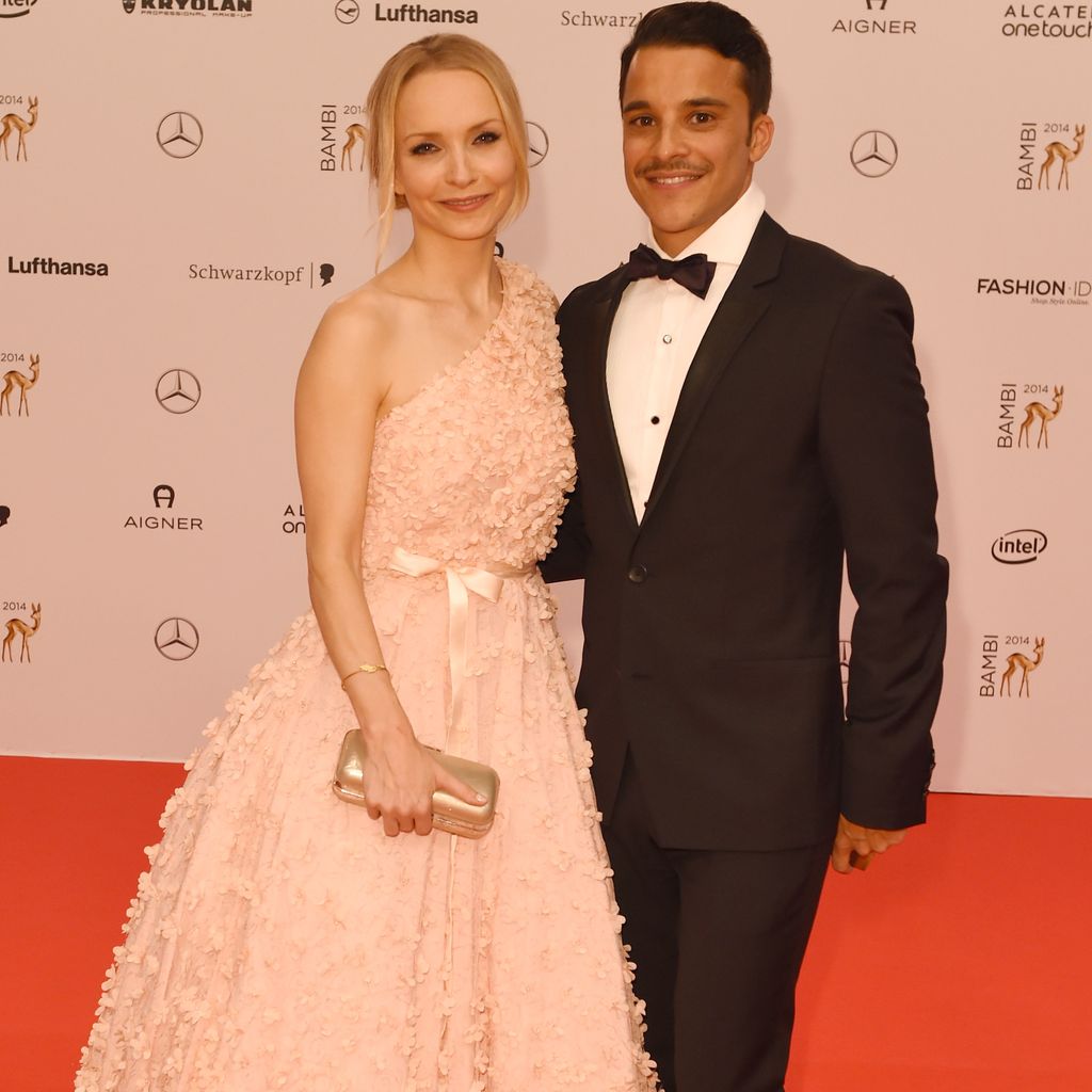 Janin Reinhardt und Kostja Ullmann beim Bambi 2014
