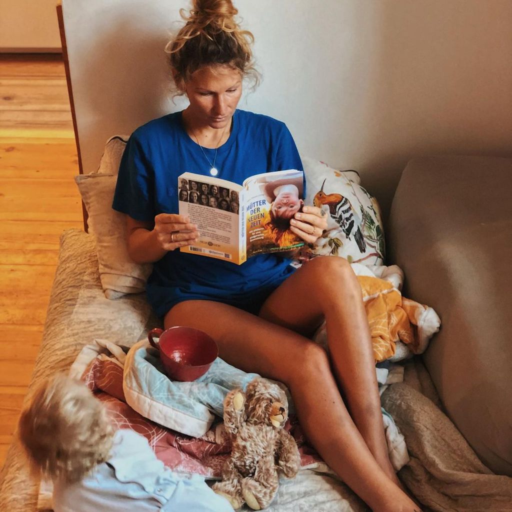 Janni Kusmagk mit Sohn Emil-Ocean