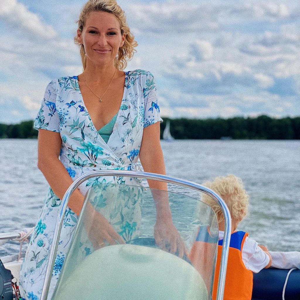 Janni Kusmagk und ihr Sohn Emil-Ocean