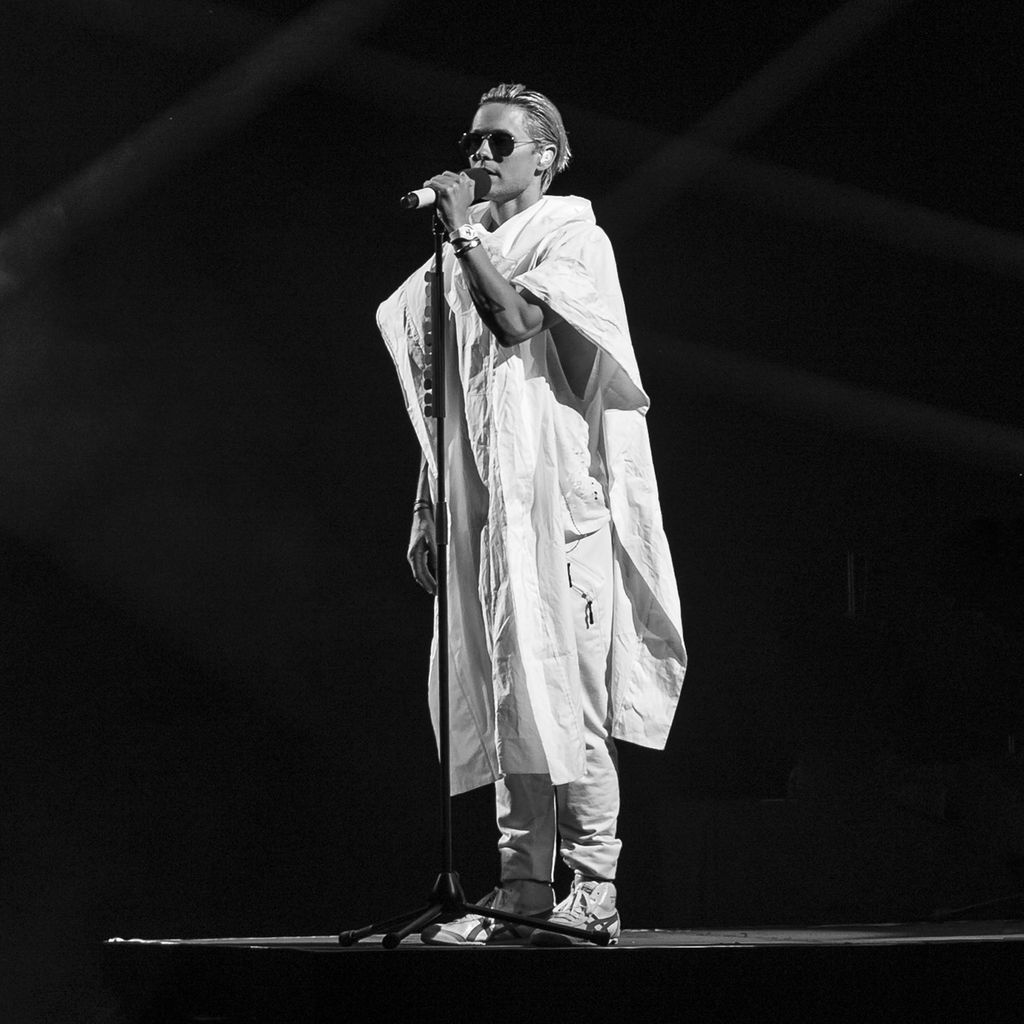 Jared Leto bei einem Auftritt mit "30 Seconds to Mars"