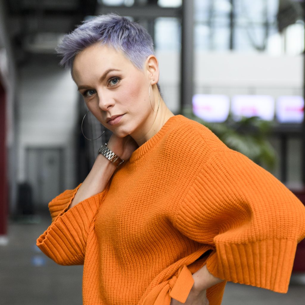 Jasmin Minz am Set von "Alles was zählt"