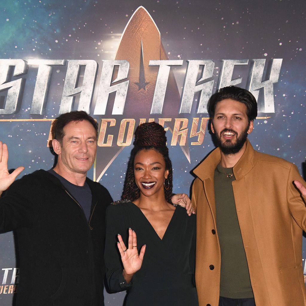 Jason Isaacs, Sonequa Martin-Green und Shazad Latif beim Fan-Screening in London