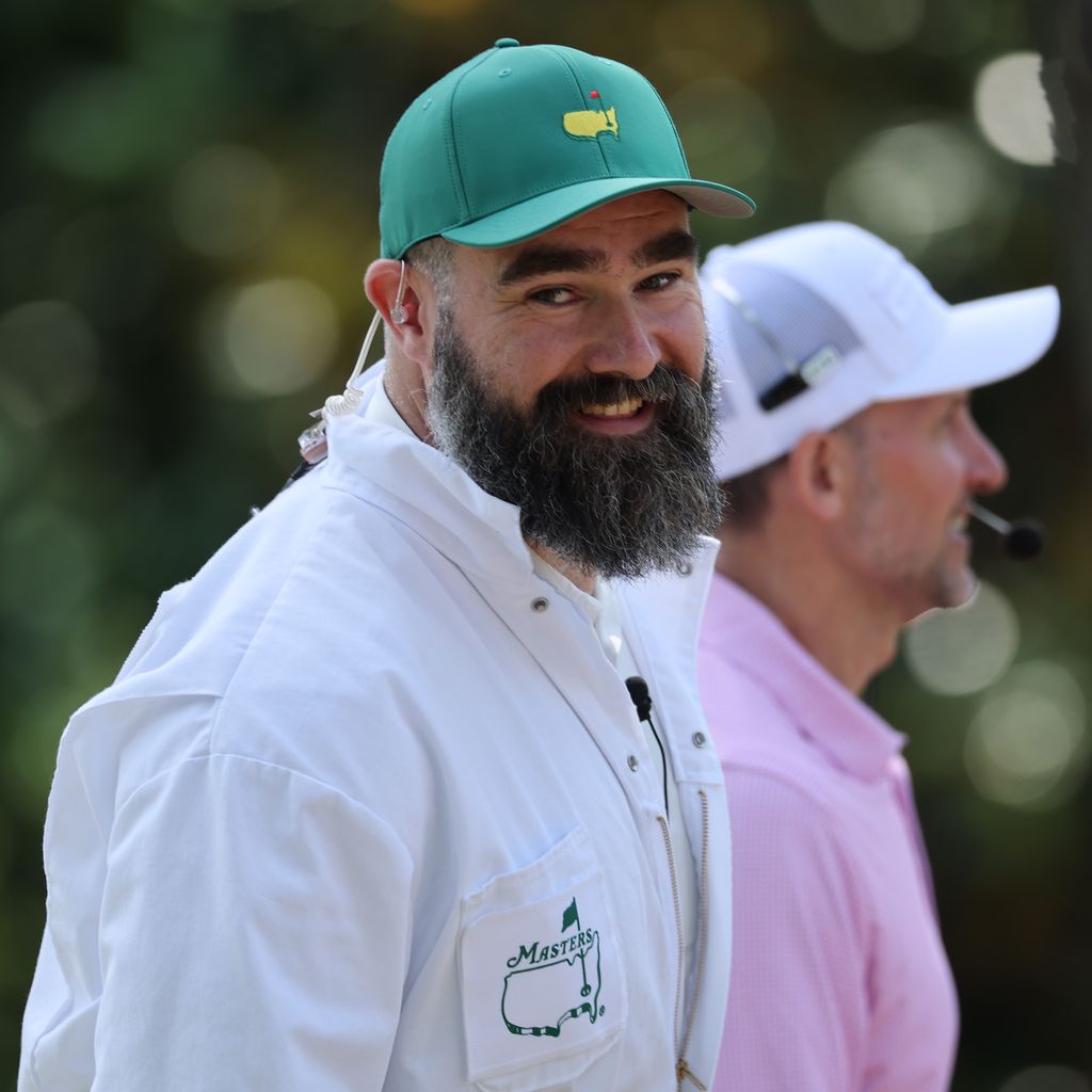 Jason Kelce beim Par-3-Contest vor dem Masters in Augusta
