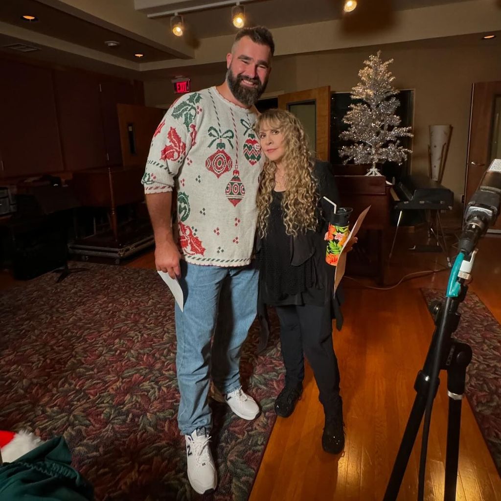 Jason Kelce und Stevie Nicks im Oktober 2024