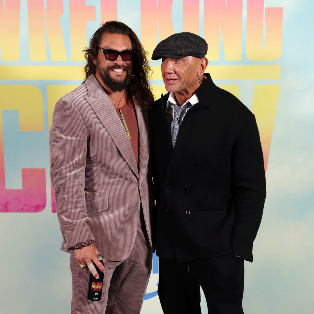 Jason Momoa und Dave Bautista bei der UK-Spezialvorführung von "The Wrecking Crew" in London