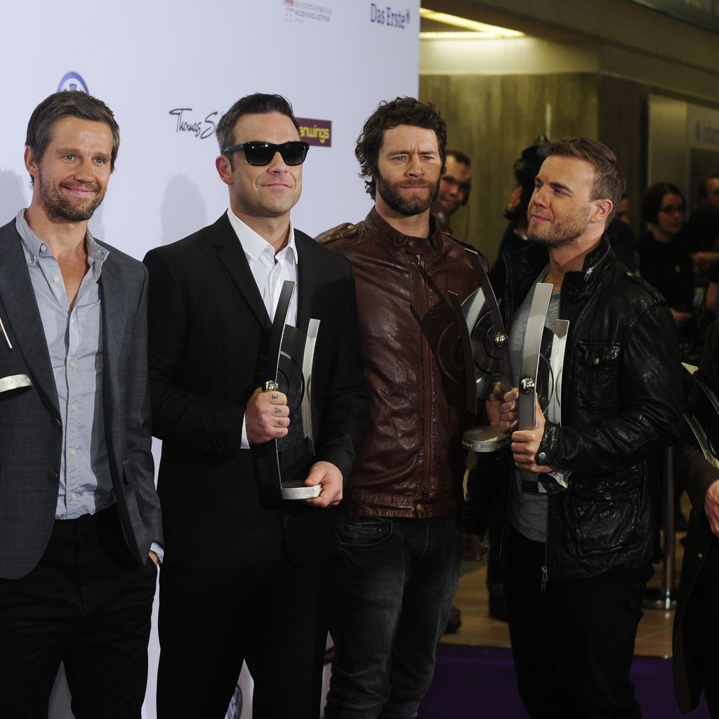 Jason Orange, Robbie Williams, Howard Donald, Gary Barlow und Mark Owen beim Echo 2011