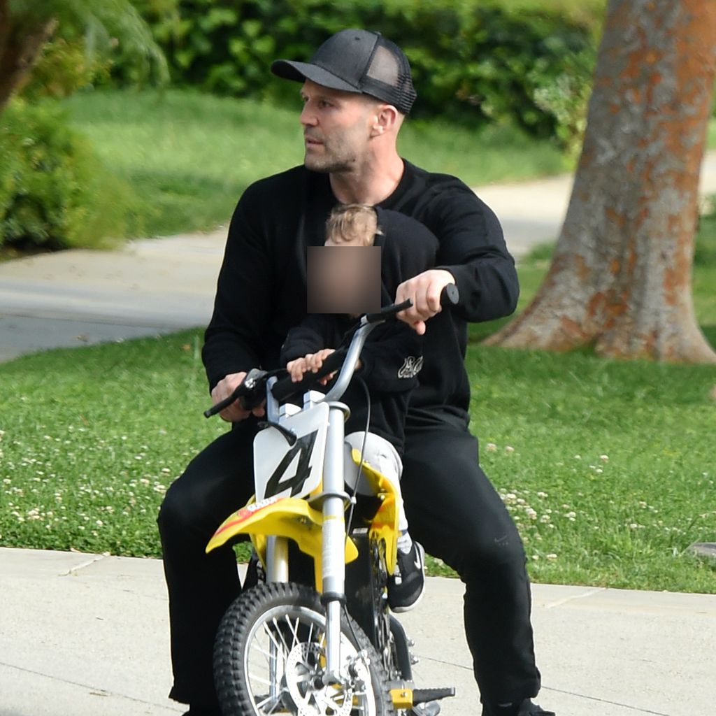 Jason Statham mit Sohn Jack Oscar Statham, Los Angeles am 13. April 2020