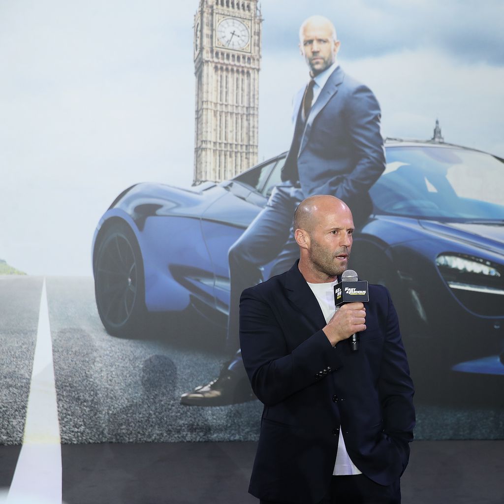 Jason Statham während einer "Fast & Furious Presents: Hobbs and Shaw"-Pressekonferenz