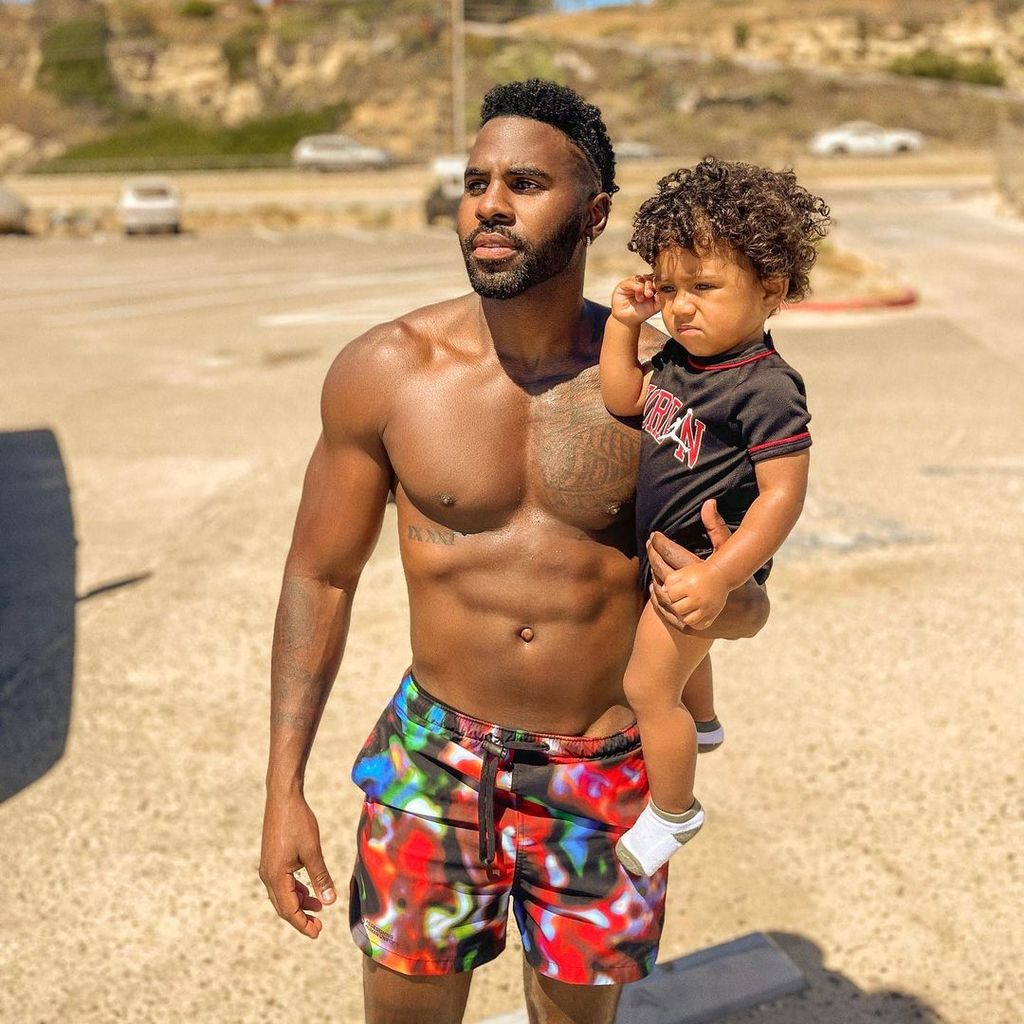 Jason Derulo mit seinem Sohn, August 2022
