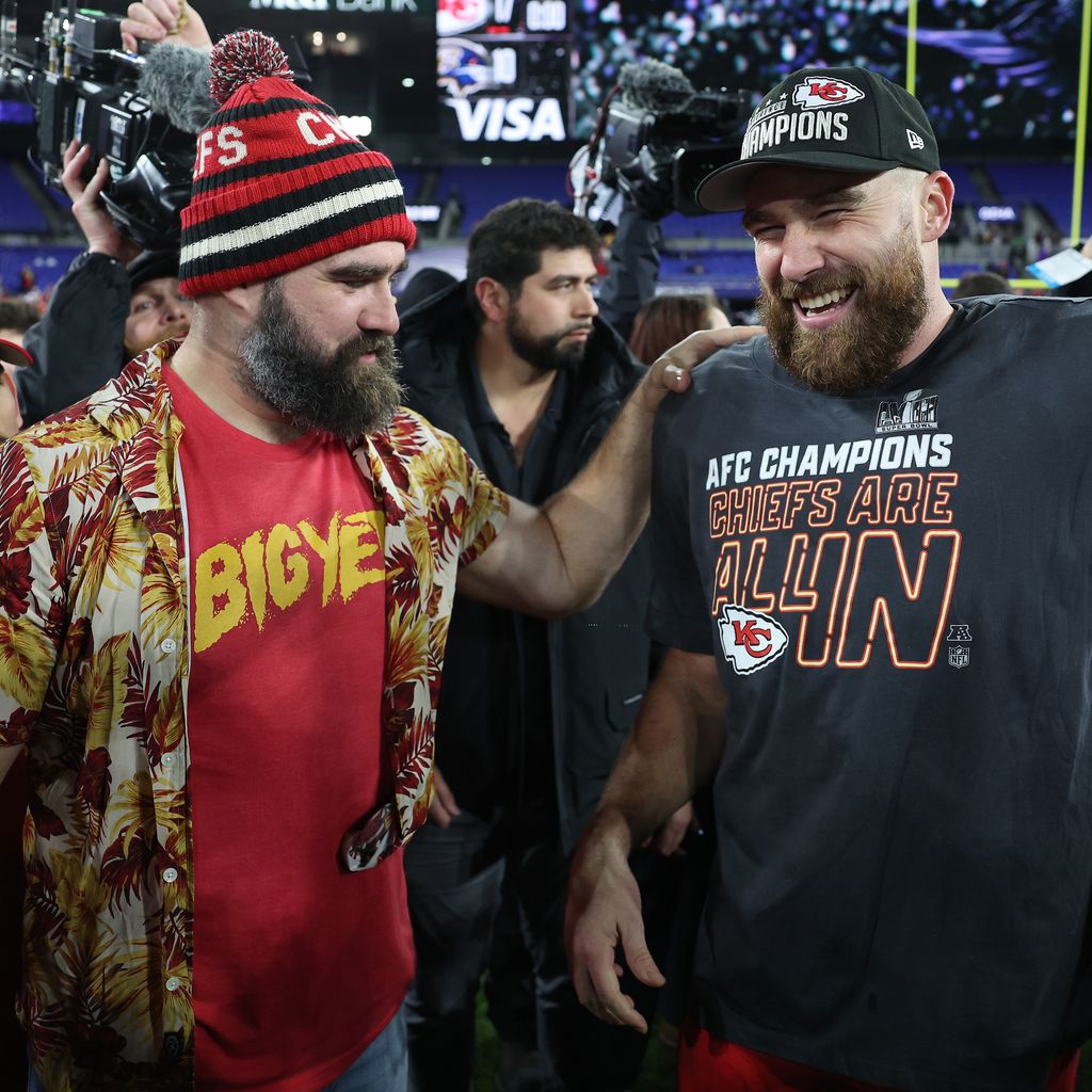 Jason und Travis Kelce im Januar 2024