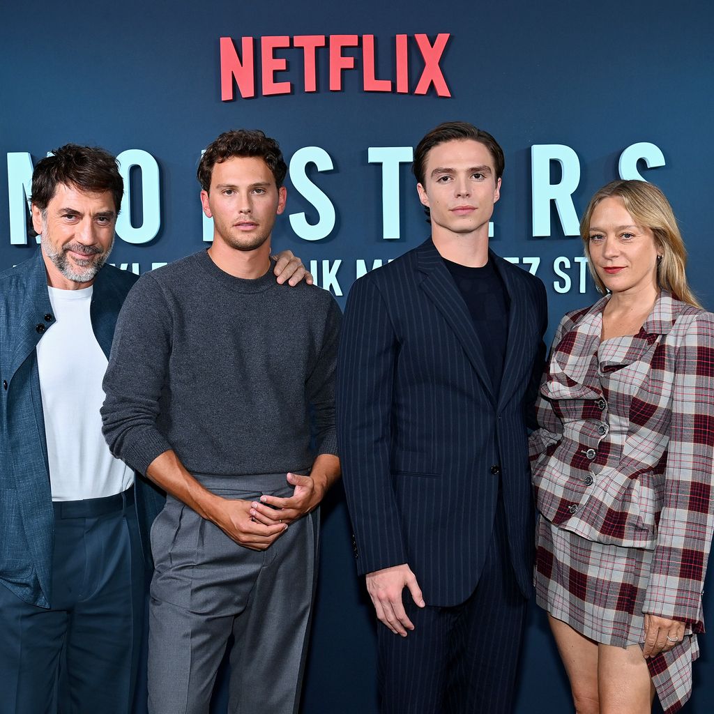 Javier Bardem, Cooper Koch, Nicholas Alexander Chavez und Chloë Sevigny im September 2024