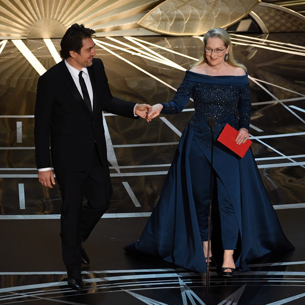 Javier Bardem und Meryl Streep bei der Oscar-Verleihung 2017
