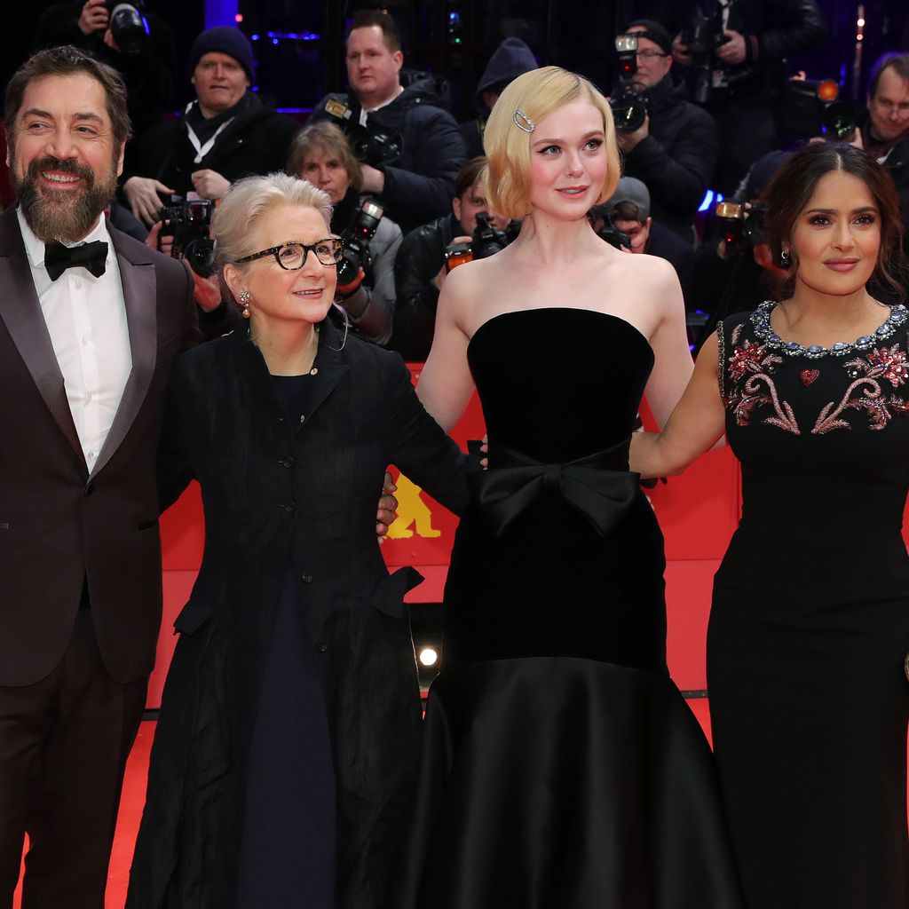 Javier Bardem, Sally Porter, Elle Fanning und Salma Hayek auf der Berlinale 2020