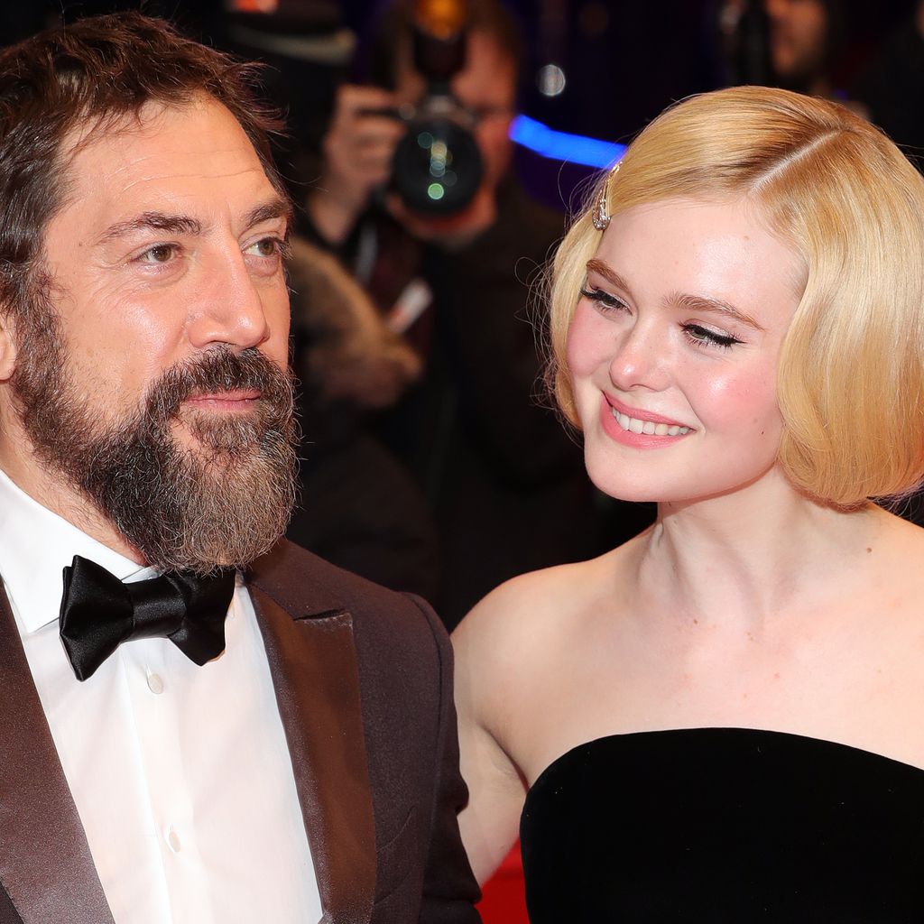 Javier Bardem und Elle Fanning bei der "The Roads Not Taken"-Premiere in Berlin