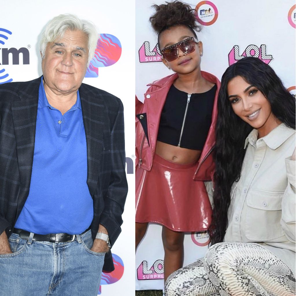 Jay Leno mit North West und Kim Kardashian