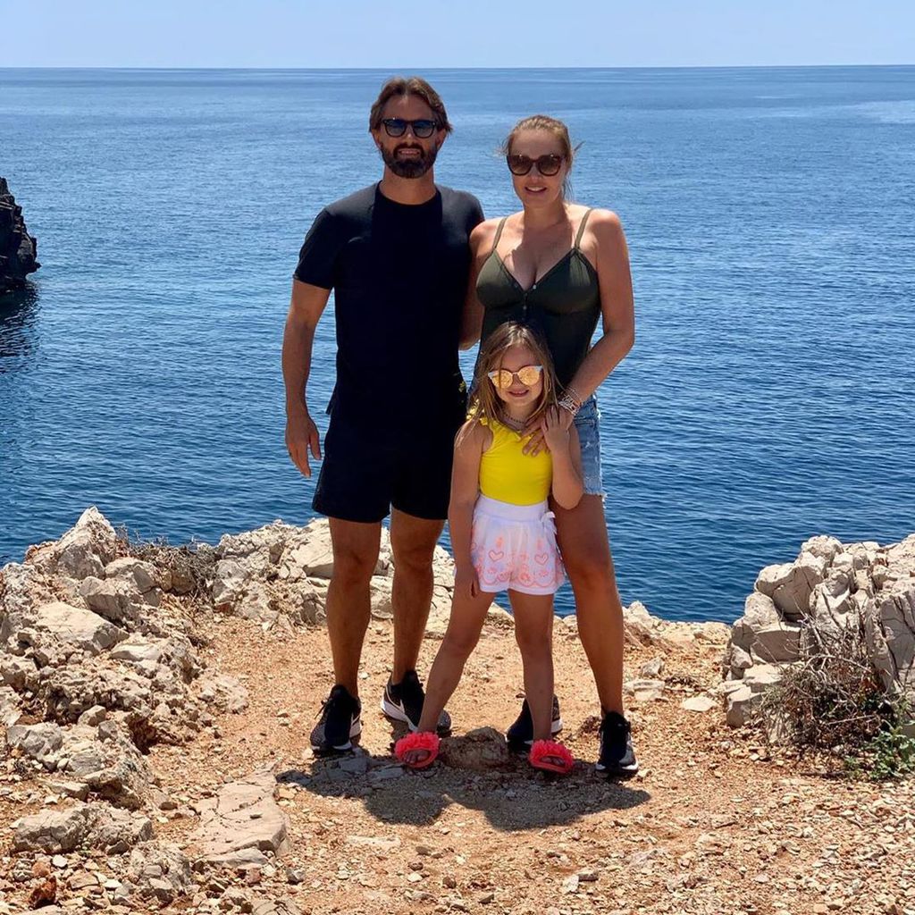 Jay Rutland, Sophia Ecclestone Rutland und Tamara Ecclestone im Juni 2020