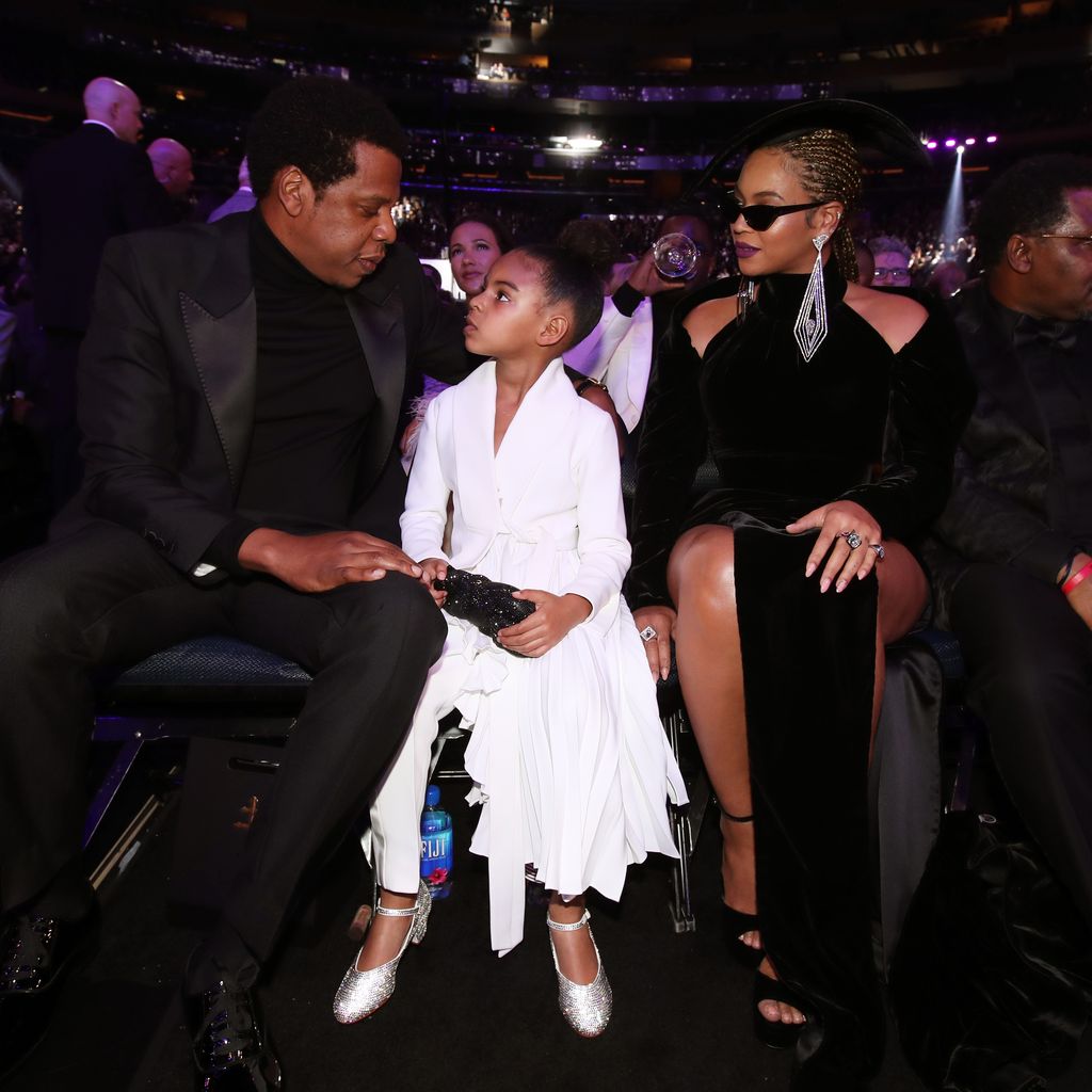 Jay-Z und Beyoncé mit ihrer Tochter Blue Ivy, Januar 2018