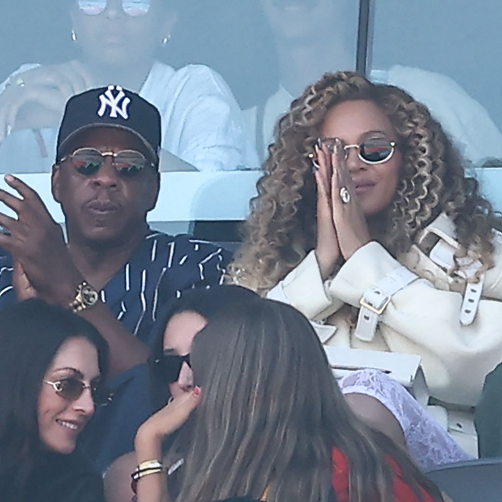 Jay-Z und Beyoncé beim WM-Finale Spanien gegen Argentinien im Stadion New York/New Jersey