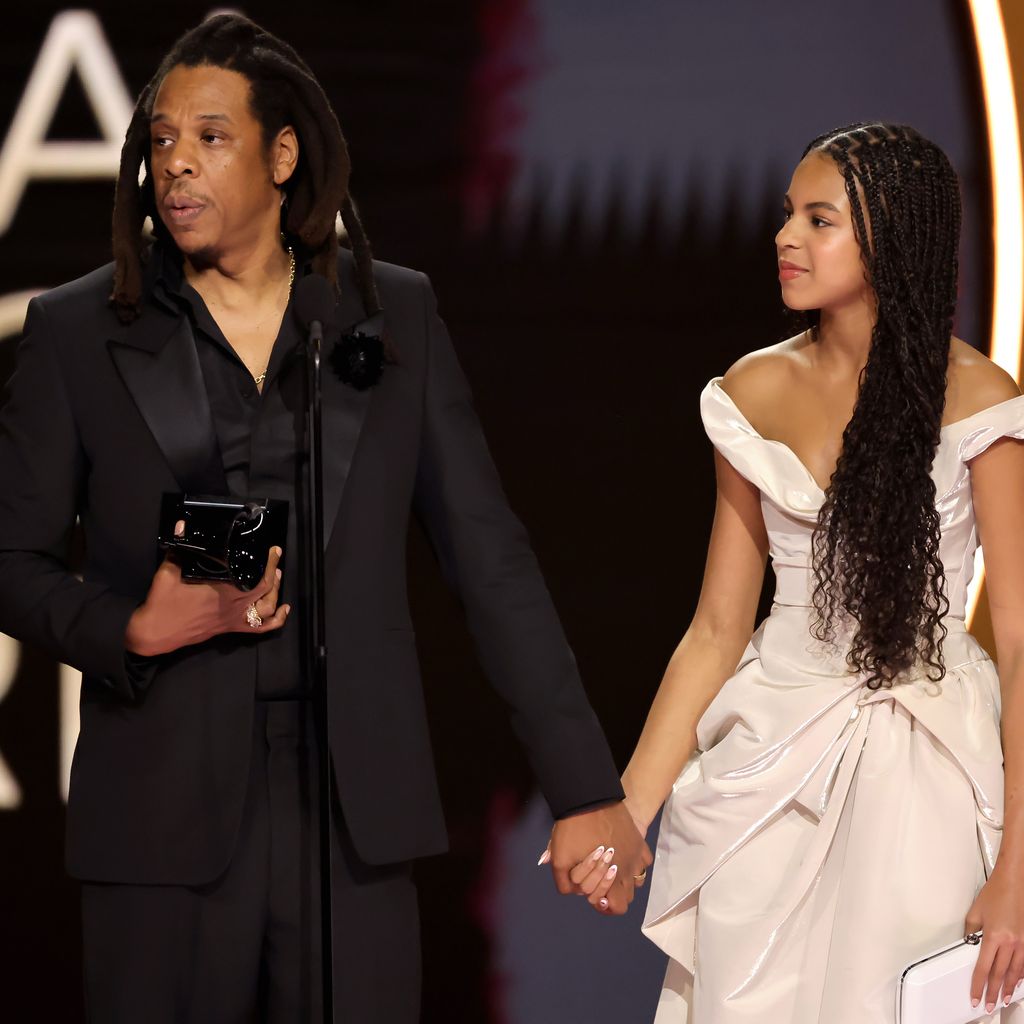 Jay-Z und Blue Ivy bei den Grammy Awards 2024