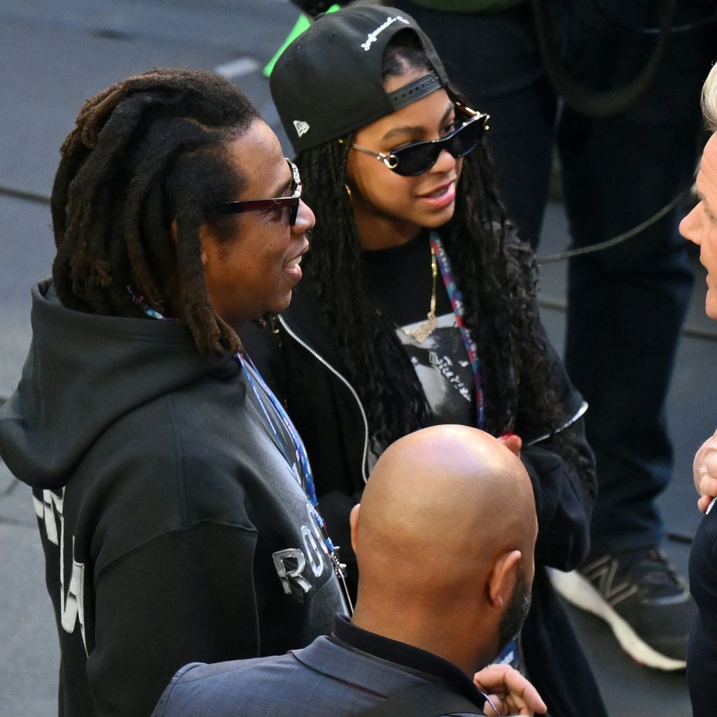 Jay-Z und Blue Ivy Carter im Februar 2023