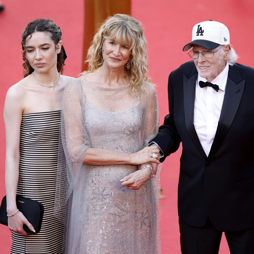 Jaya Harper, Laura Dern, Bruce Dern und Ellery Walker Harper in Cannes