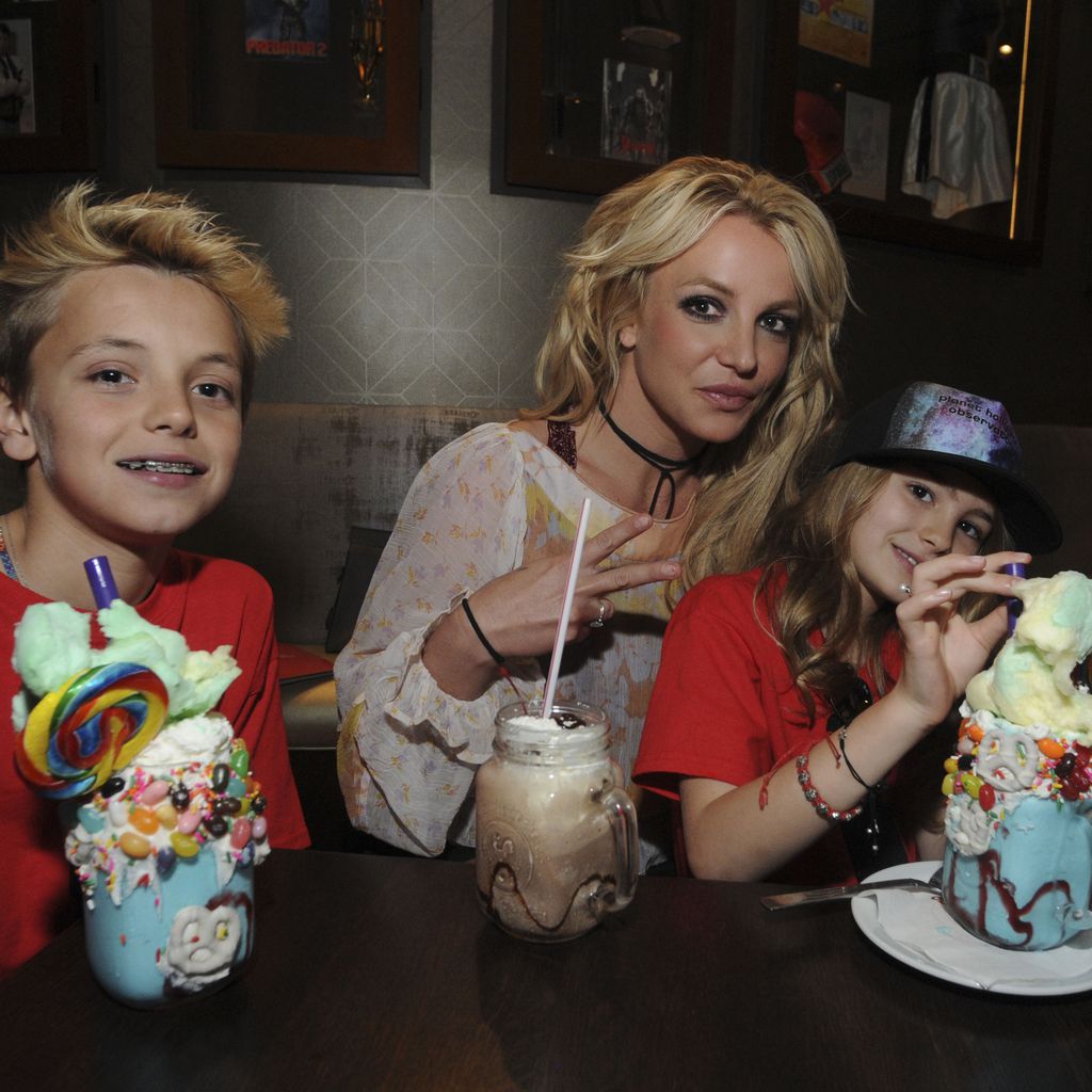 Jayden, Britney und Maddie beim Familienausflug
