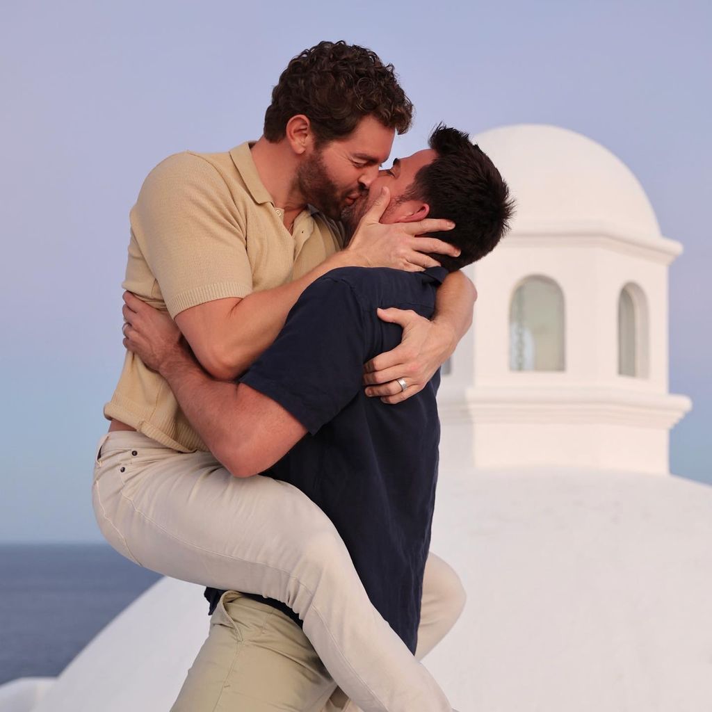 Jaymes Vaughan und Jonathan Bennett im Januar 2022