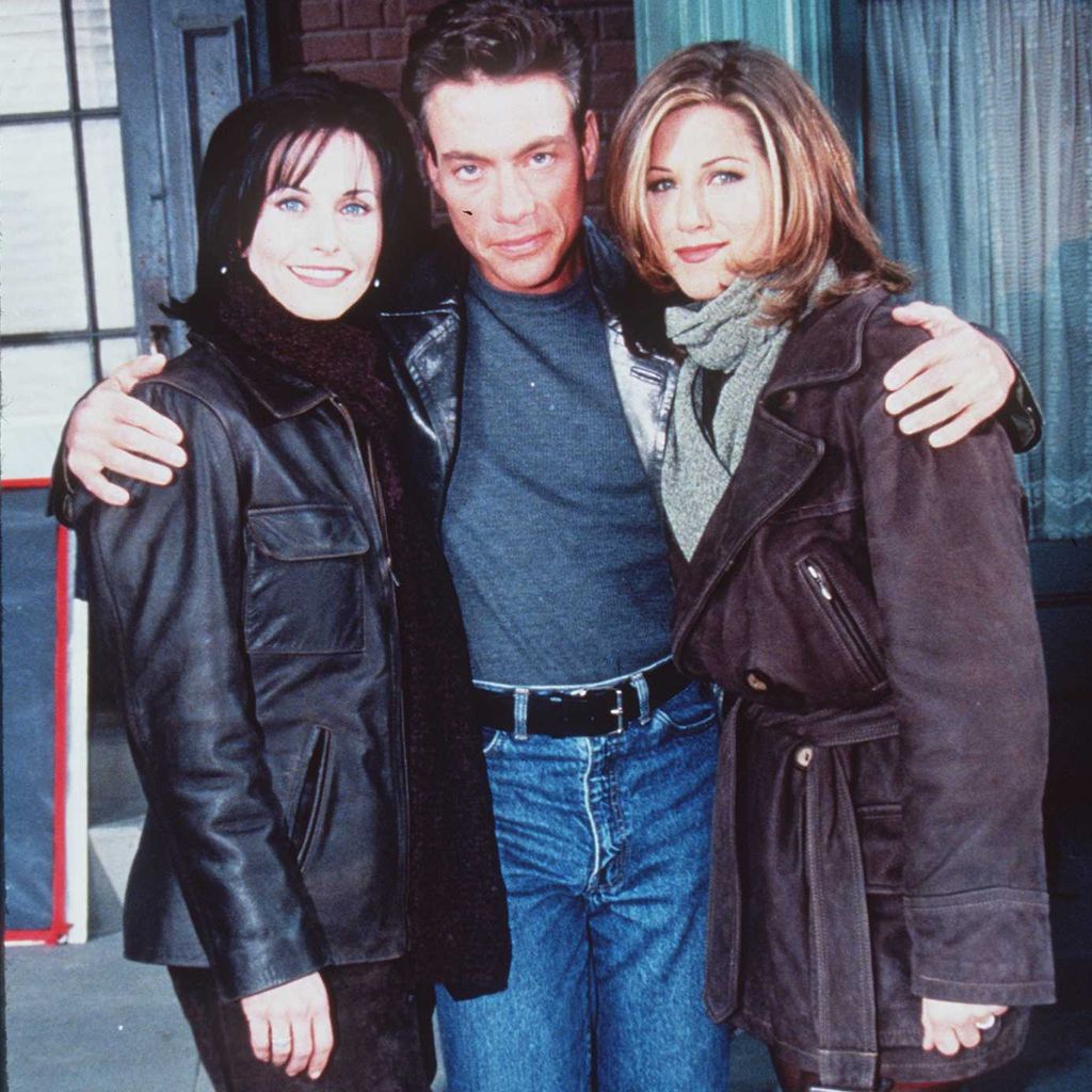 Jennifer Aniston, Courteney Cox und Jean-Claude van Damme