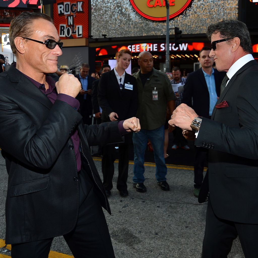 Jean-Claude van Damme und Sylvester Stallone