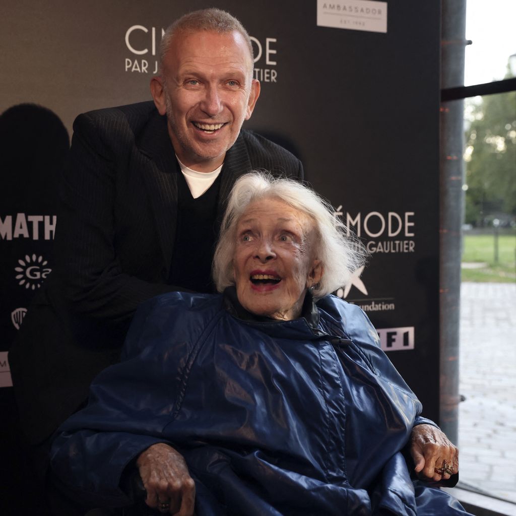 Jean Paul Gaultier und Micheline Presle im Oktober 2021
