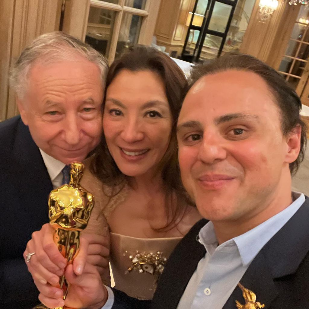 Jean Todt, Michelle Yeoh und Felipe Massa