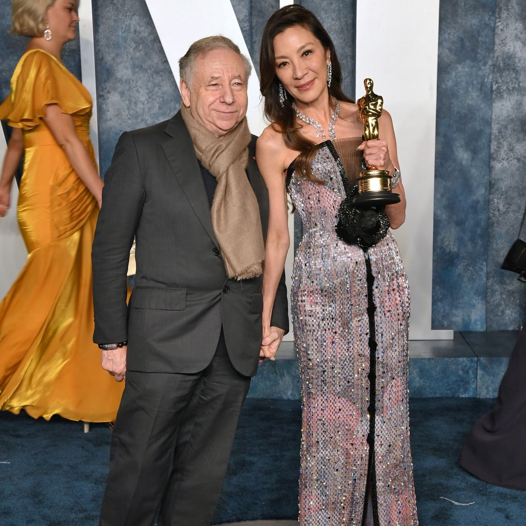 Jean Todt und Michelle Yeoh bei de Vanity Fair Oscar Party 2023