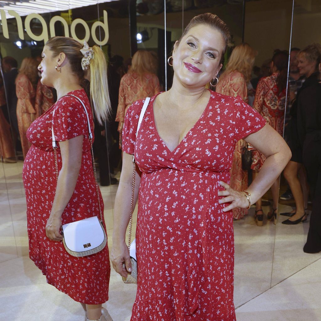 Jeanette Biedermann zeigt ihren Babybauch bei der 40-Jahre-bonprix-Jubiläumsparty