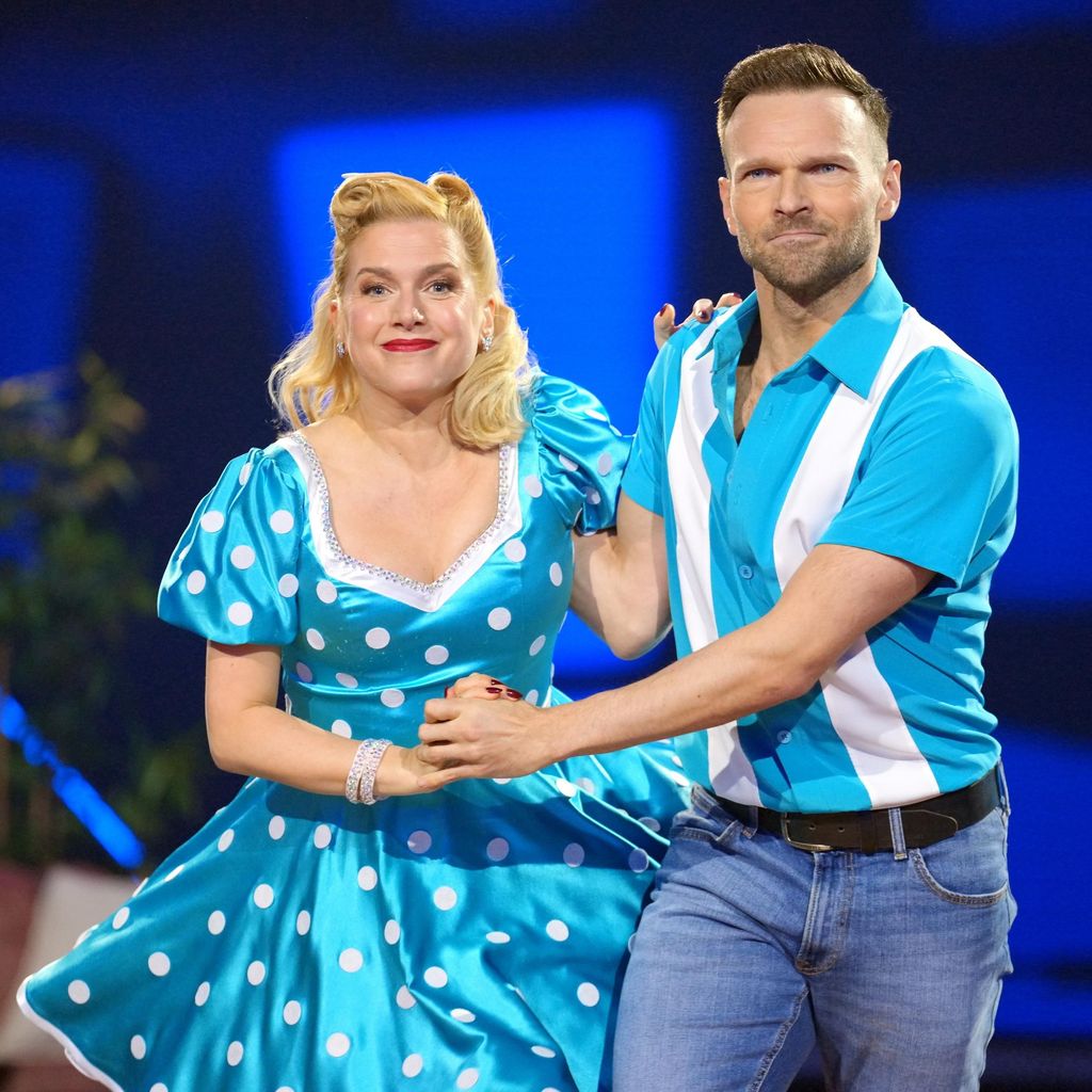 Jeanette Biedermann und Vadim Garbuzov bei "Let's Dance", 2025