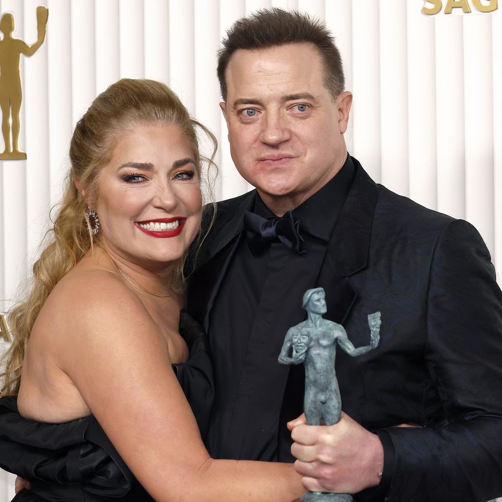 Jeanne Moore mit Brendan Fraser bei den Screen Actors Guild Awards, Februar 2023