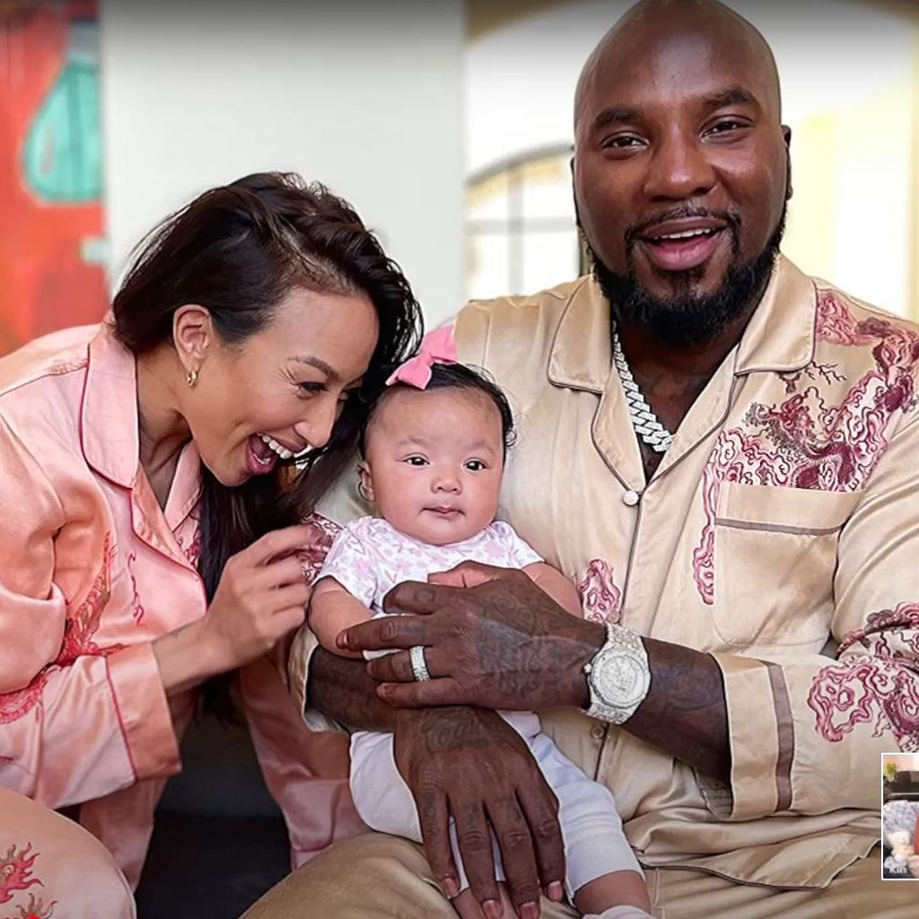 Jeannie Mai mit ihrer Tochter Monaco und Mann Jeezy
