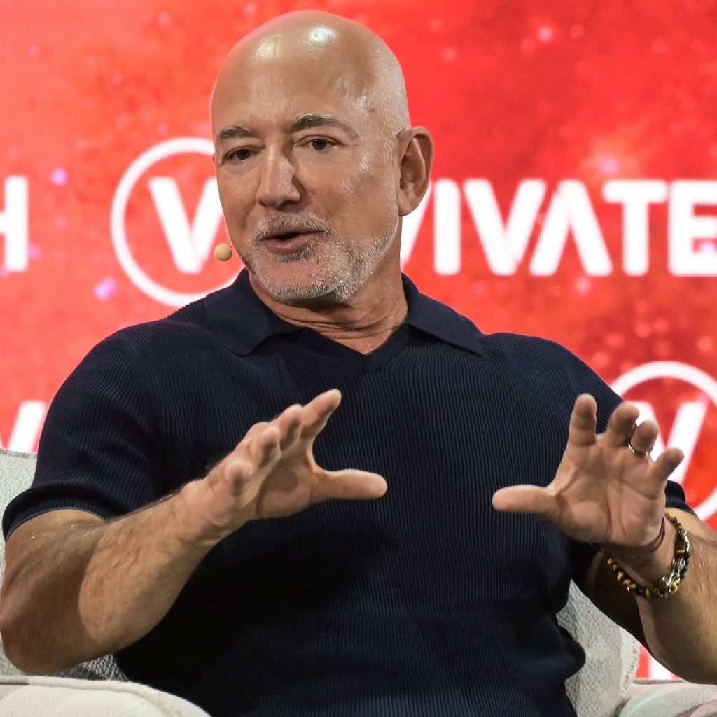 Jeff Bezos spricht auf der VivaTech in Paris, Juni 2026